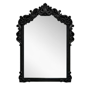 法式复古高档梳妆台化妆镜宫廷风智能浴室镜美式玄关壁炉装饰镜子