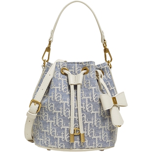 TATA他她女包2026春季商场同款时尚百搭编织水桶包新款X3539AX6