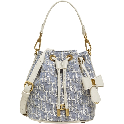 TATA他她女包2026春季商场同款时尚百搭编织水桶包新款X3539AX6