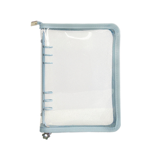 a5透明活页本手账本日记本笔记本活页夹外壳闪粉追星a6手帐本本子