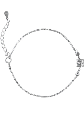 纯银玫瑰金小蛮腰手链