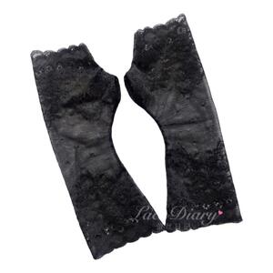 蕾丝日记女蕾丝无指手套遮疤防晒