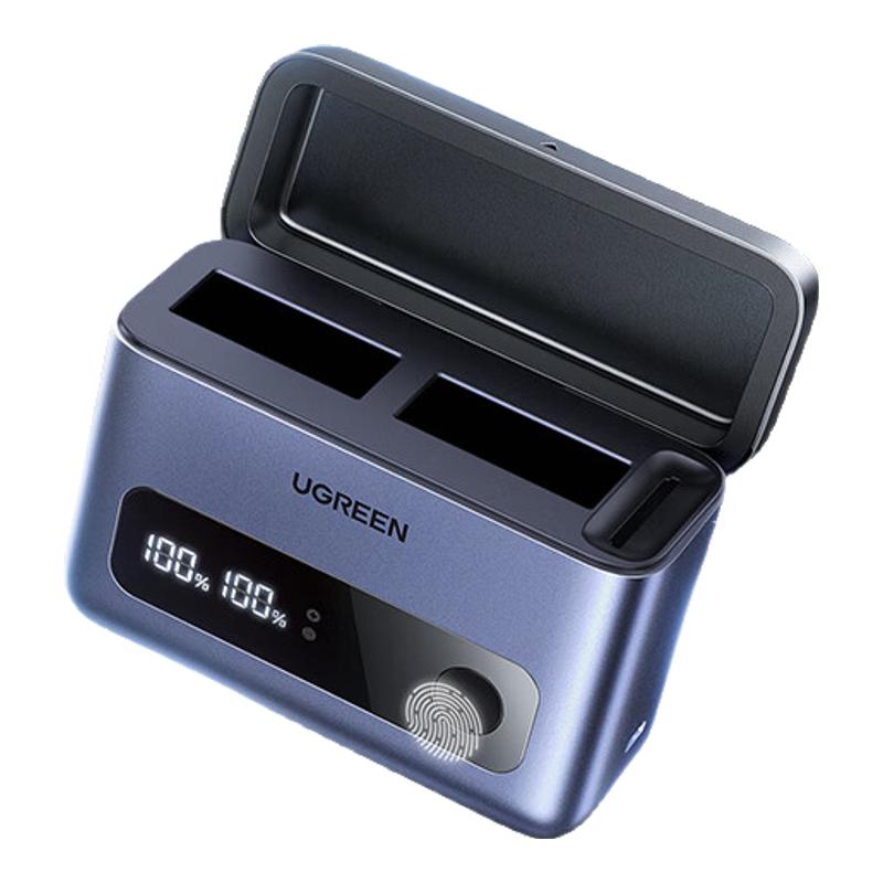 绿联NP-W126S相机电池充电器快充盒适用原装富士T10T20T30 pro1/2/3 A1A2A3A5A7 E2E3E4 T100T200 HS30充电仓