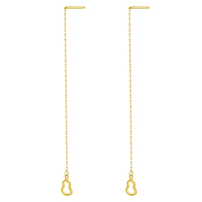 金至尊葫芦足金999耳钉