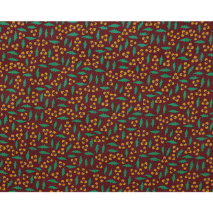 韩国JZ进口21W灯芯绒面料保暖手工圣诞diy连衣裙外套布料繁茂花园