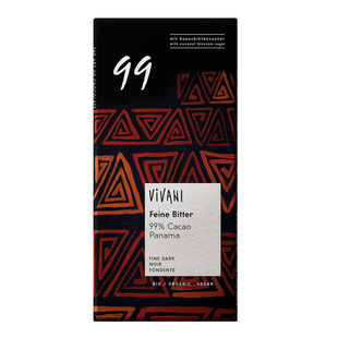 德国进口 Vivani薇莉薇梵尼75%85%92%99%100天然可可黑巧克力80g