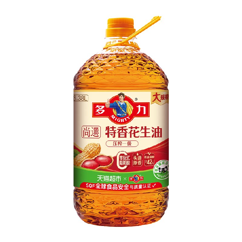 多力尚选压榨一级特香花生油6.38L 69.71元 - 86线报