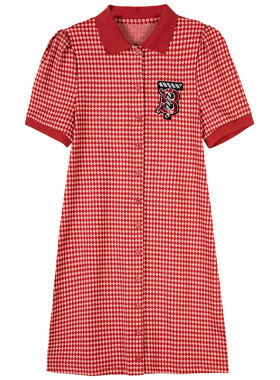纷彩鲨鱼休闲时尚POLO连衣裙女夏