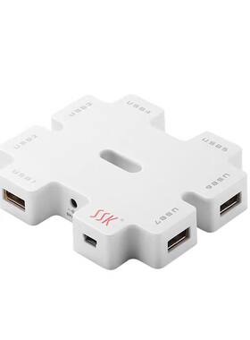 SSK积木shu011usb2.0分线器7口
