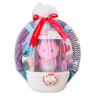 费雪海马新生婴儿见面礼满月百日宝宝礼物刚出生礼盒安抚玩具送礼