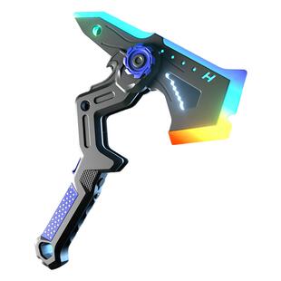 双刃剑斧二合一喷雾发光旋转激光剑儿童战斧玩具宝刀男孩新年礼物