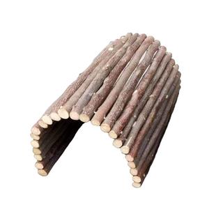 仓鼠龙猫兔兔子拱桥磨牙玩具苹果枝隧道攀爬楼梯可变形躲避屋造景