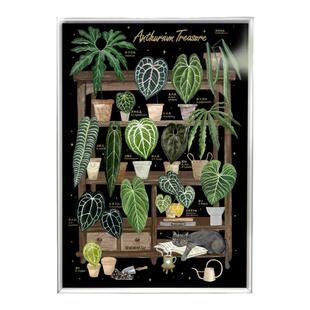 植烛常乐 - 原创INS风植物画客厅装饰画玄关沙发背景墙壁餐厅挂画