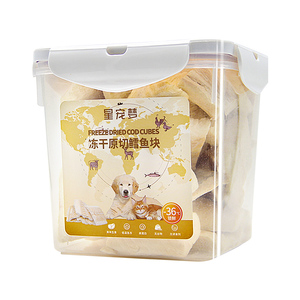 星宠梦冻干鳕鱼块猫咪零食三文鱼