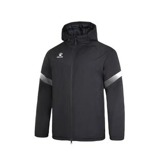 KELME卡尔美运动棉服男 中长款棉袄冬体育生足球训练连帽棉衣外套