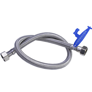 潜水艇不锈钢4分龙头马桶面盆高压防爆金属连接软管冷热上进水管