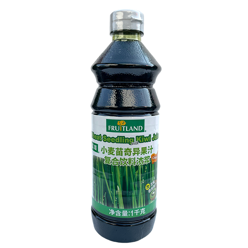 富聯(lián)小麥苗奇異果汁1kg馬來西亞進口濃漿泰綠檸檬茶奶茶店用原料