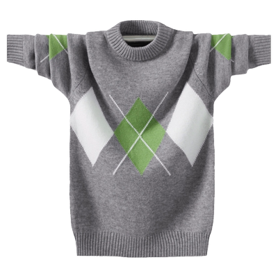 唐甲青少年纯羊毛圆领