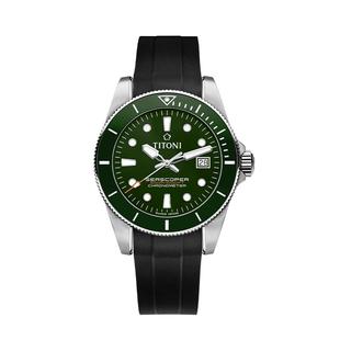 Titoni瑞士梅花手表男士腕表潜水机械手表天文台认证海洋探索系列
