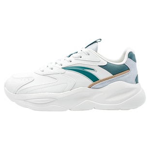 安踏男鞋不羁休闲鞋春季2026新款厚底增高皮面防泼水轻便运动鞋男