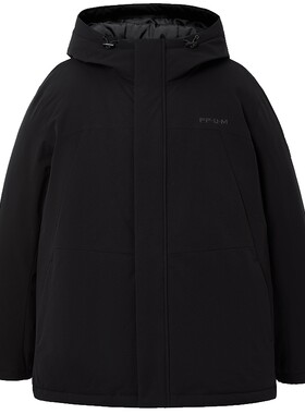 【防水面料】杰克琼斯男装冬季新款宽松百搭羽绒服工装风连帽外套