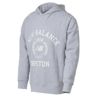 NB男款简约字母数字印花连帽卫衣