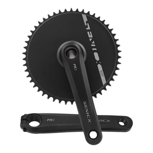 SENICX驭勇公路自行车曲柄直装式封闭牙盘铝合金CNC正负齿单盘片