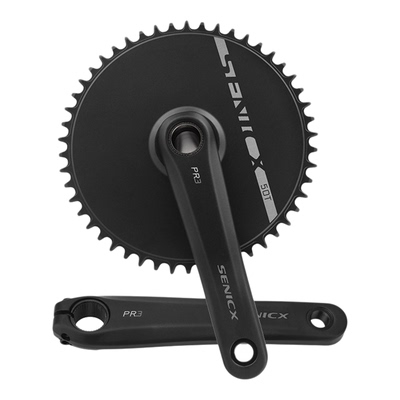 SENICX驭勇公路自行车曲柄直装式封闭牙盘铝合金CNC正负齿单盘片