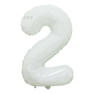 32寸铝膜数字气球多种颜色女孩子宝宝生日布场拍照纪念