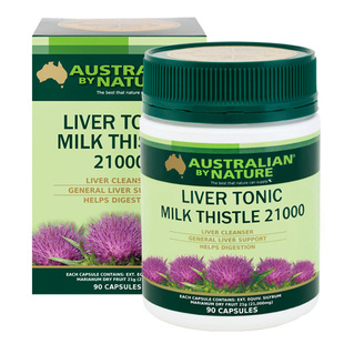 直邮澳洲代购Australian by nature liver tonic 奶蓟肝草胶囊