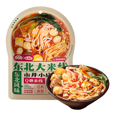 【林依轮直播间】食光说东北大米线速食323g*3袋懒人宿舍方便宵夜