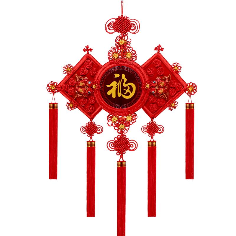 聚财中国结挂件装饰玄关新款