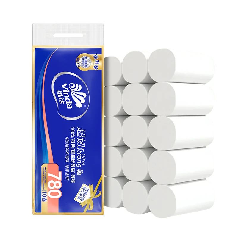 维达超韧卷纸780g家用实惠卫生纸