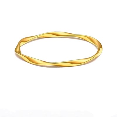 莫比乌斯手镯实心亮面手环不掉色