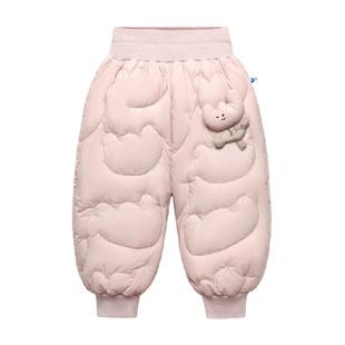 【三防羽绒裤】迷你巴拉巴拉男童女童裤子婴儿秋冬儿童高腰长裤