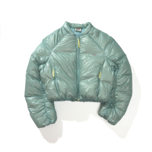 NOTHOMME 户外800蓬90白鸭绒ma-1截短防泼水保暖羽绒服女