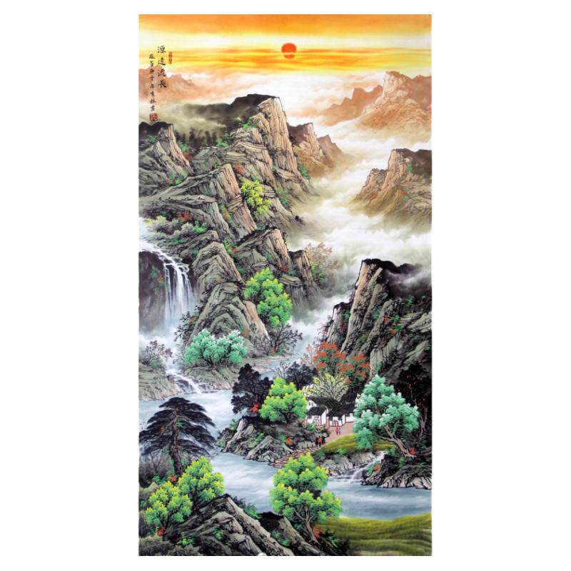 手绘山水画办公室国画真迹