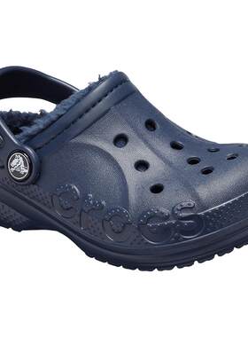 Crocs儿童冬季棉拖鞋洞洞鞋加绒