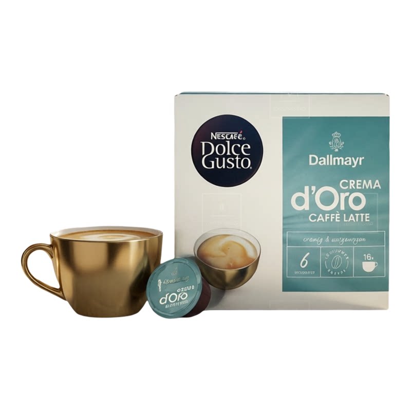 NESCAFE雀巢咖啡进口Dolce Gusto拿铁咖啡胶囊丝滑醇香办公冲饮版