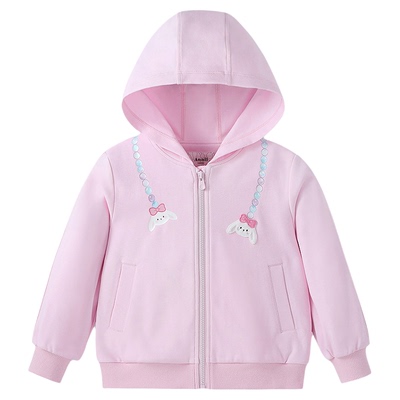 【商场同款】安奈儿童装女童连帽外套2026春新款XG615058