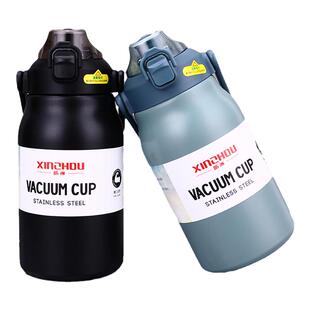 316不锈钢保温杯吸管直饮两用水杯男女学生杯户外便携运动壶儿童