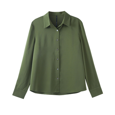 CHICBLISS缎面通勤OL长袖衬衫