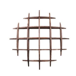 博古架实木中式挂墙茶杯架仿古多宝阁壁挂式置物架茶具摆架展示架