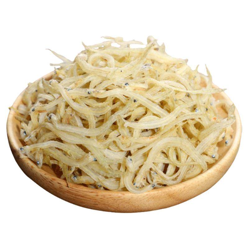 银鱼干500g淡干小鱼干宝宝即用小银鱼面条鱼丁香鱼海鲜干货做辅食