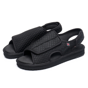 宽松糖尿足脚肿鞋拇指外翻拖鞋肥脚脚背高调节病人大码中老年布鞋