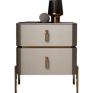 床头柜小型超窄小户型现代简约轻奢高级感实木网红卧室床边收纳柜