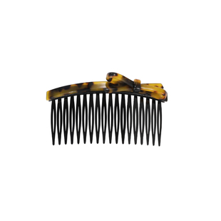 DODOGOGO豹纹蝴蝶结发梳女2026新款秋冬高级感发饰碎发整理插梳