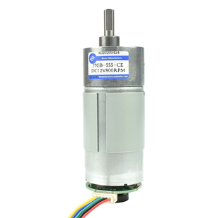 JGB37-555微型直流减速低速马达 调速小电机12v24v测速码盘编码器