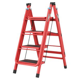 处理特价家用折叠梯子晾衣架两用一体化落地免安装人字落地多功能