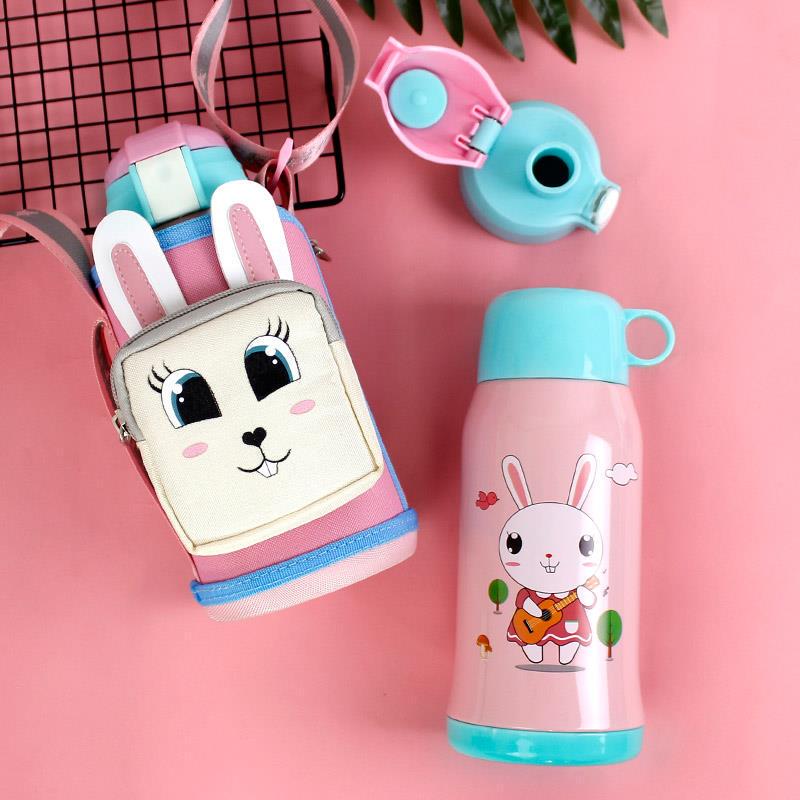 儿童保温杯带吸管两用宝宝防摔壶幼儿园小孩学生不锈钢男女孩水杯